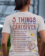 5 Things Caregiver Warning Apparel - Funny Quote T-Shirt, Hoodie & More - grunx260804-0018