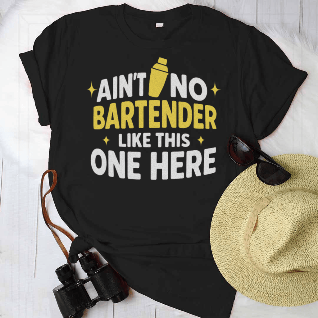 Ain't No Bartender Like This One Here Apparel - Bold Bartender Pride T-Shirt, Hoodie & More - grunx260804-0080