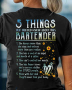 5 Things Bartender Apparel - Funny Bar Staff T-Shirt, Hoodie & More - grunx260804-0017