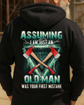 Assuming I'm Just A Firefighter Apparel - Axe Lightning T-Shirt Hoodie & More - grunx260804-0204
