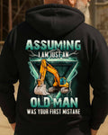 Assuming I'm Just An Old Man Operator Apparel - Excavator T-Shirt Hoodie & More - grunx260804-0222