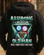 Assuming I'm Just An Old Man HVAC Apparel - Gauge Tool T-Shirt Hoodie & More - grunx260804-0220