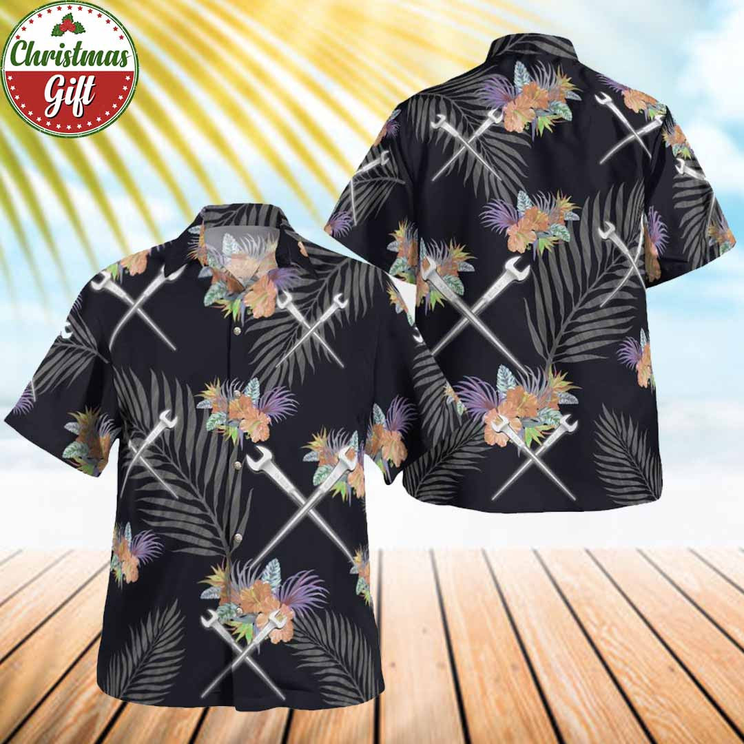 Awesome Ironworker- AOP Hawaiian Shirt - grunx260804-0264