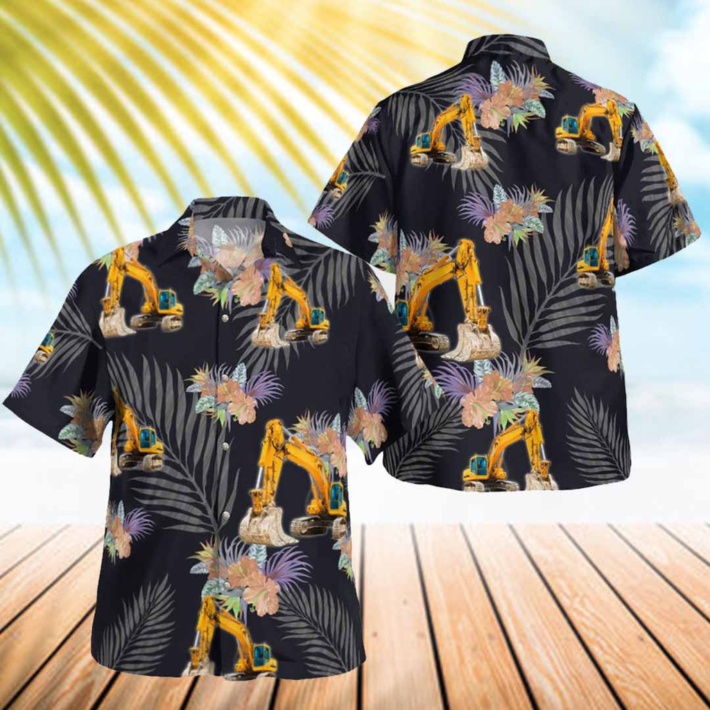 Awesome Heavy Equipment Operator- AOP Hawaiian Shirt - grunx260804-0170