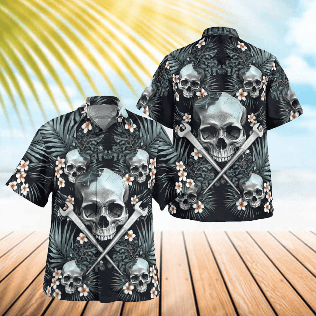 Awesome Ironworker-AOP Hawaii Shirt - grunx260804-0259