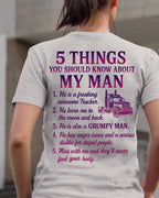 5 Things You Should Know - Trucker Wife Funny T-Shirt, Hoodie & More - grunx260804-0051