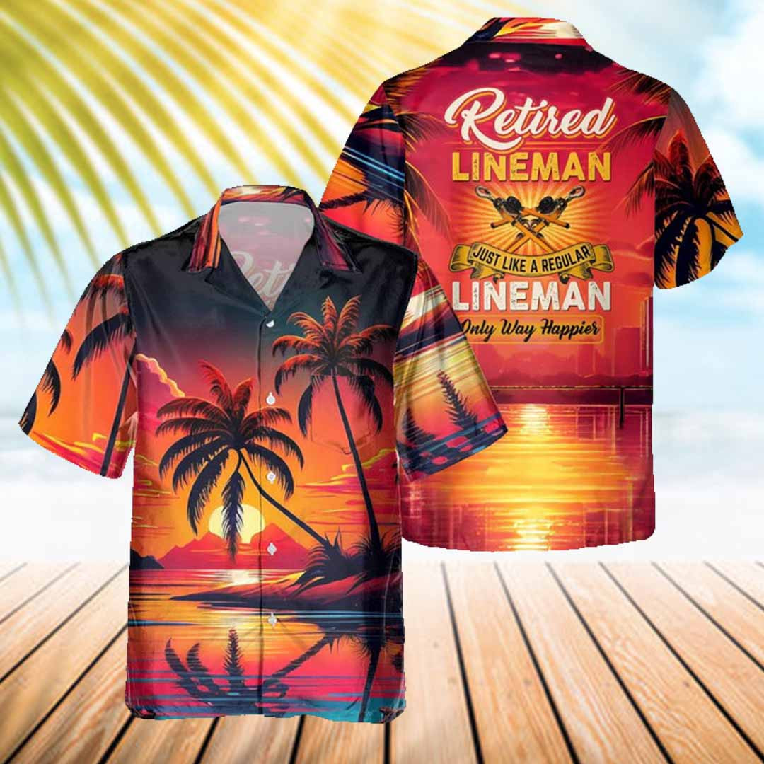 Awesome Lineman- AOP Pocket Hawaiian Shirt - grunx260804-0332