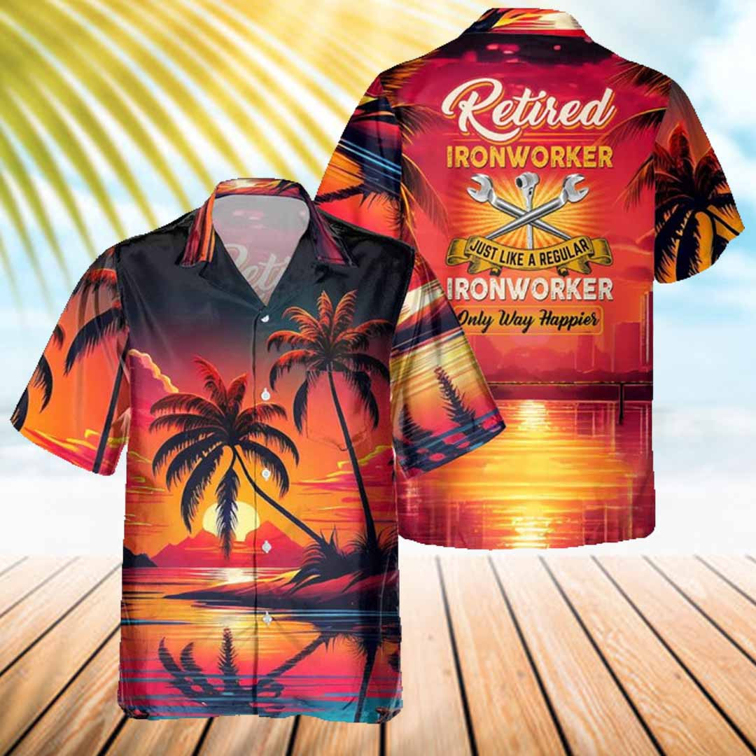 Awesome ironworker- AOP Pocket Hawaiian Shirt - grunx260804-0281