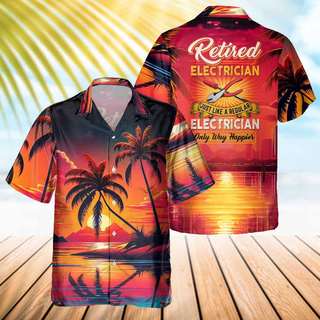 Awesome Electrician- AOP Pocket Hawaiian Shirt - grunx260804-0040