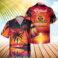 Awesome Firefighter- AOP Pocket Hawaiian Shirt - grunx260804-0129