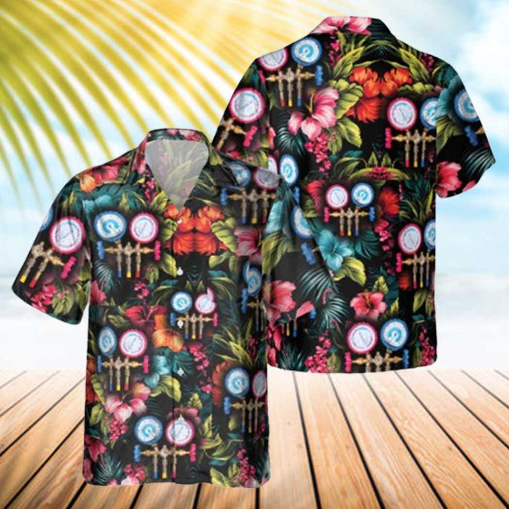 Awesome HVAC Tech- AOP Pocket Hawaiian Shirt - grunx260804-0202