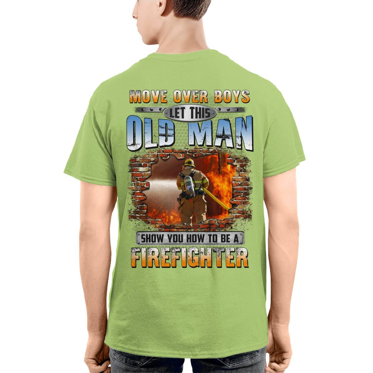 Awesome Firefighter-T-shirt - grunx260804-0151