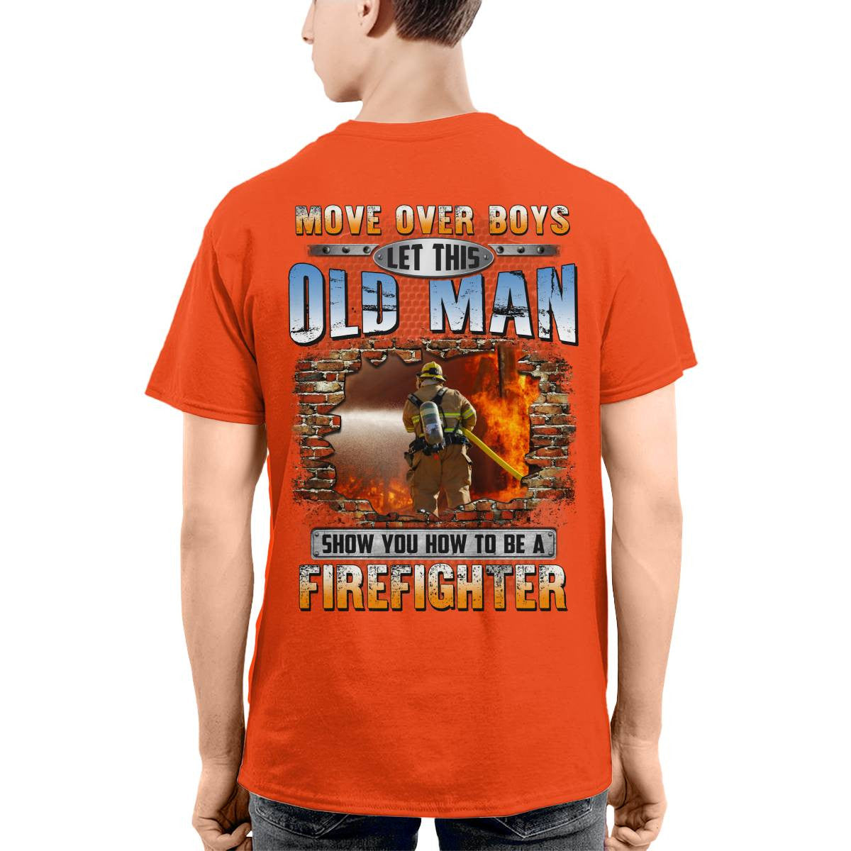 Awesome Firefighter-T-shirt - grunx260804-0151