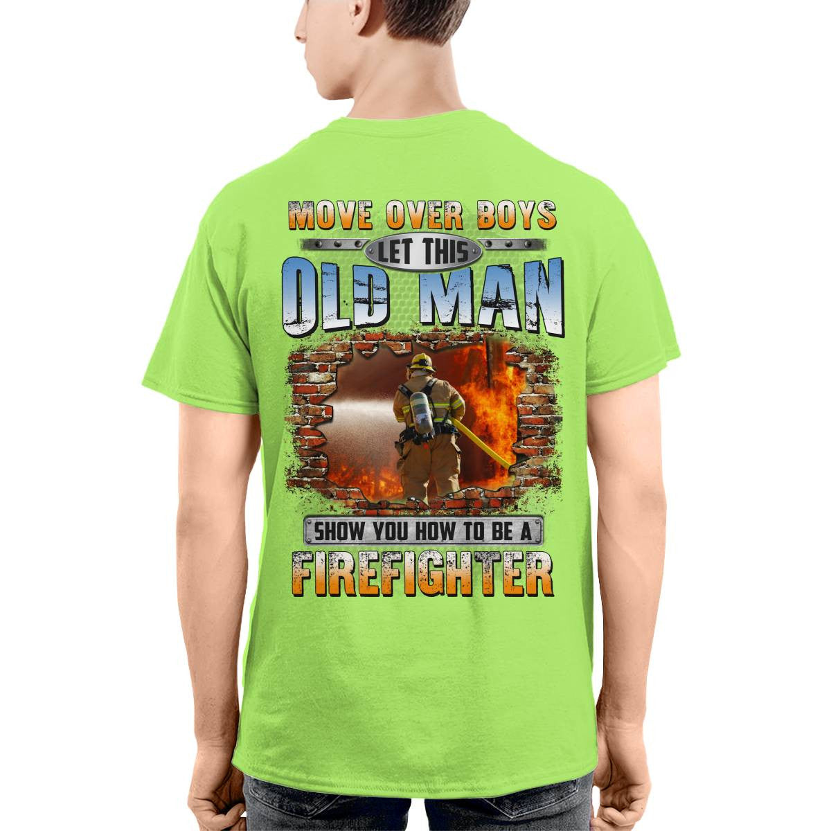 Awesome Firefighter-T-shirt - grunx260804-0151