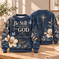 Personalized Navy Floral Butterfly Sweatshirt