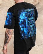Blessed By God Lion Men's All Over Print Shirt - Trunx873591
