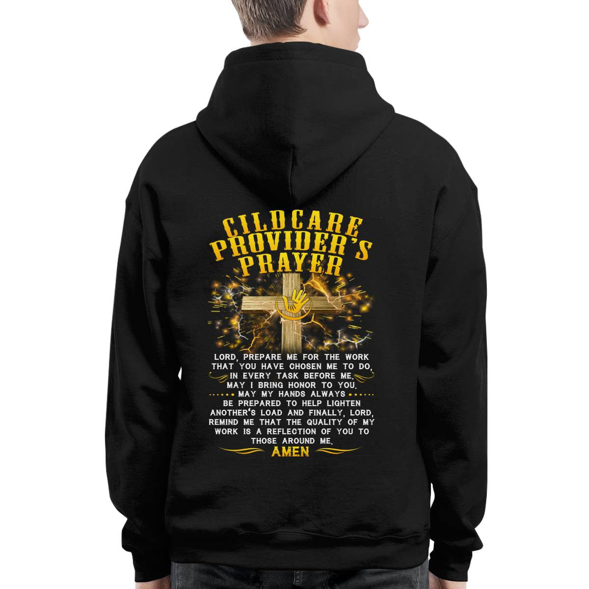 Awesome Childcare Provider's Prayer-T-shirt-#F220624EVTAS6BCHPRZ4