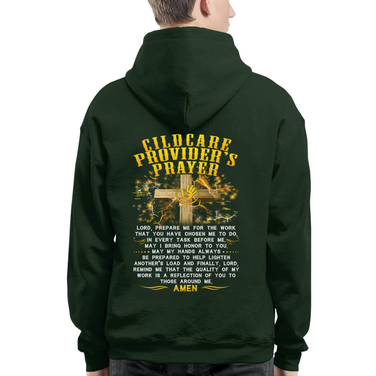 Awesome Childcare Provider's Prayer-T-shirt-#F220624EVTAS6BCHPRZ4