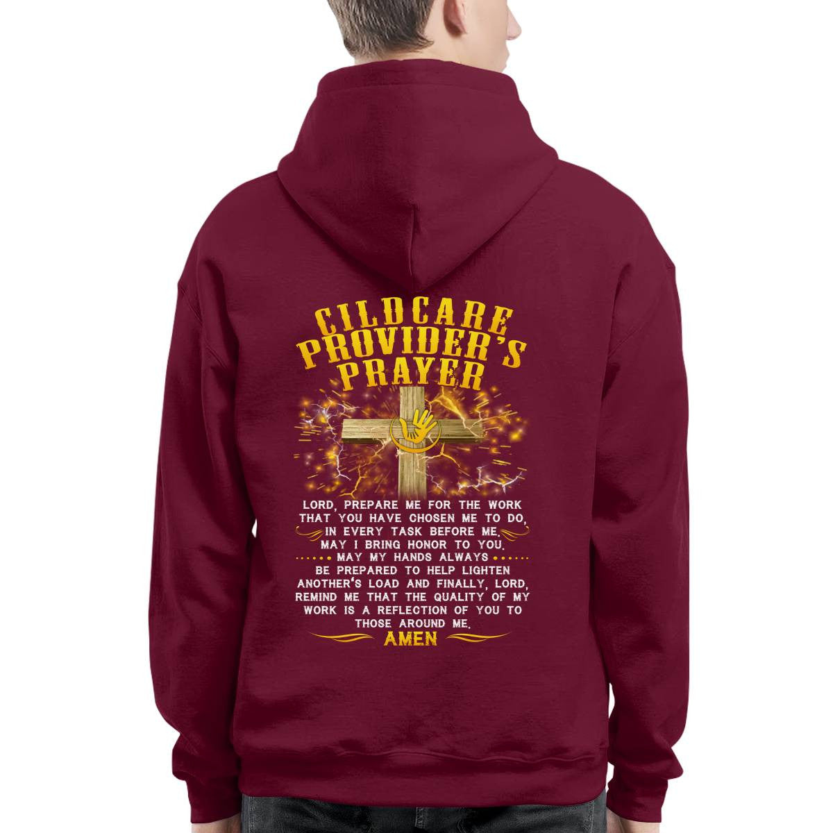 Awesome Childcare Provider's Prayer-T-shirt-#F220624EVTAS6BCHPRZ4