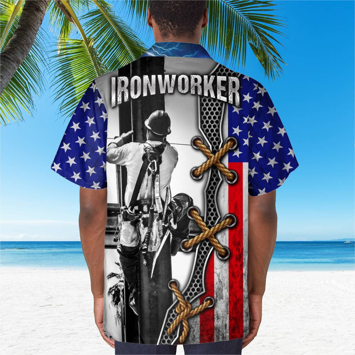 Awesome Ironworker- AOP Pocket Hawaiian Shirt - grunx260804-0286