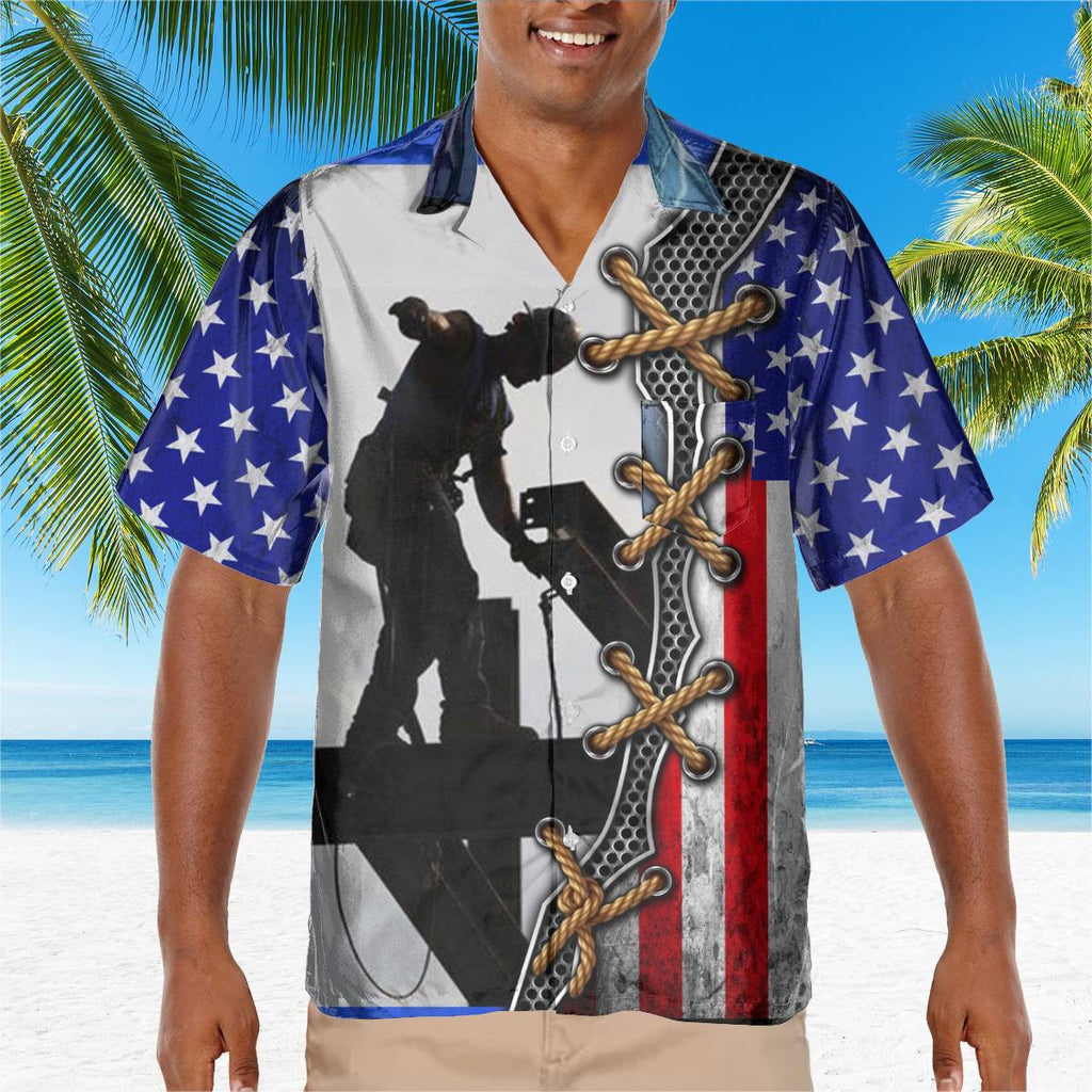 Awesome Ironworker- AOP Pocket Hawaiian Shirt - grunx260804-0286