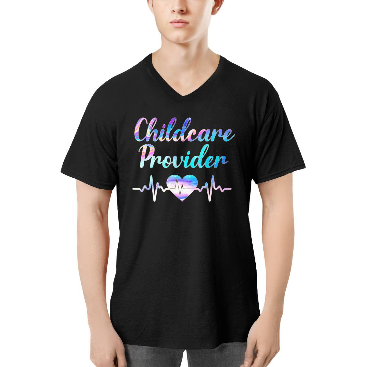 Awesome Childcare Provider-T-shirt-#F140824HEABE11FCHPRZ4