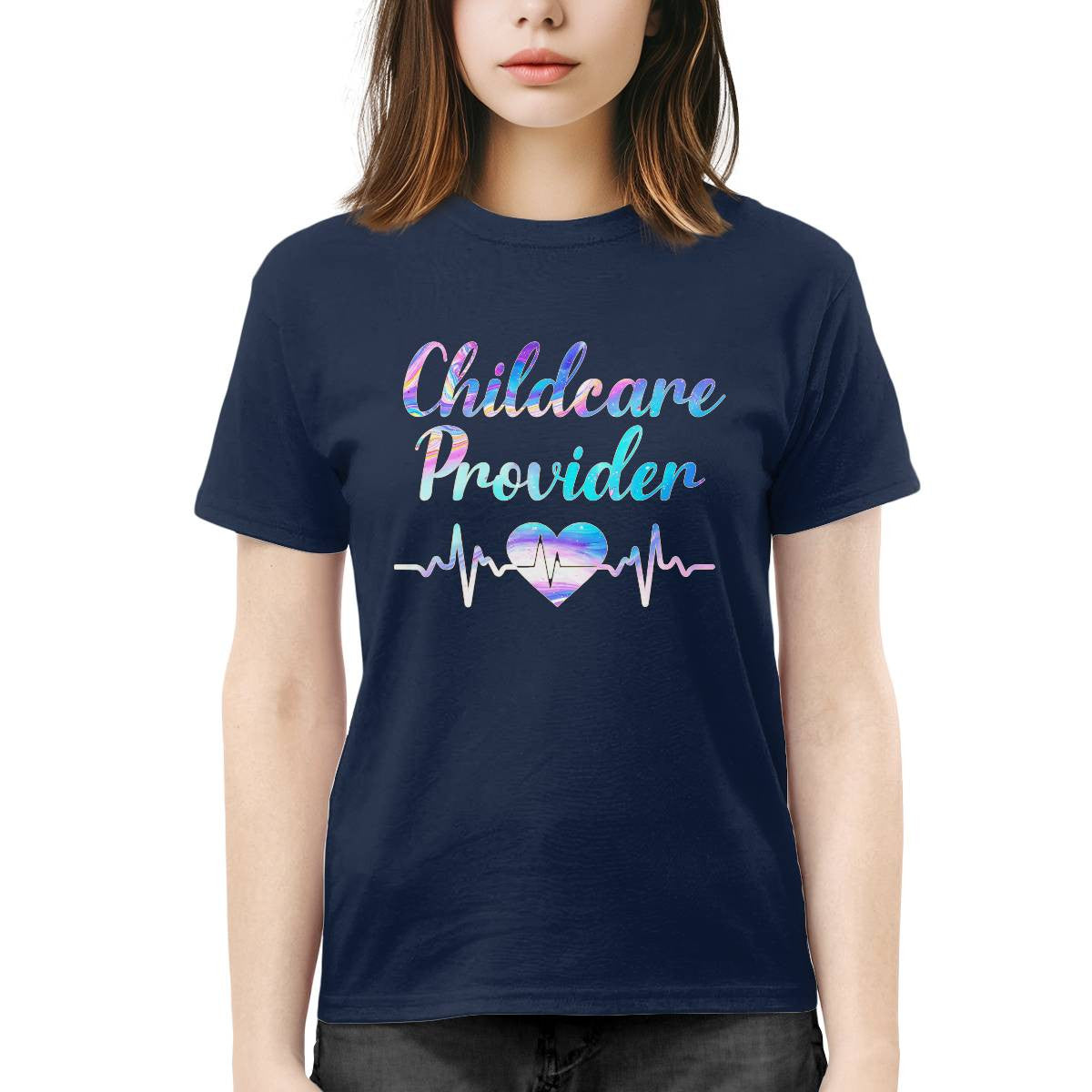 Awesome Childcare Provider-T-shirt-#F140824HEABE11FCHPRZ4