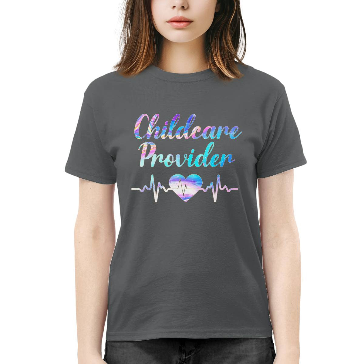 Awesome Childcare Provider-T-shirt-#F140824HEABE11FCHPRZ4