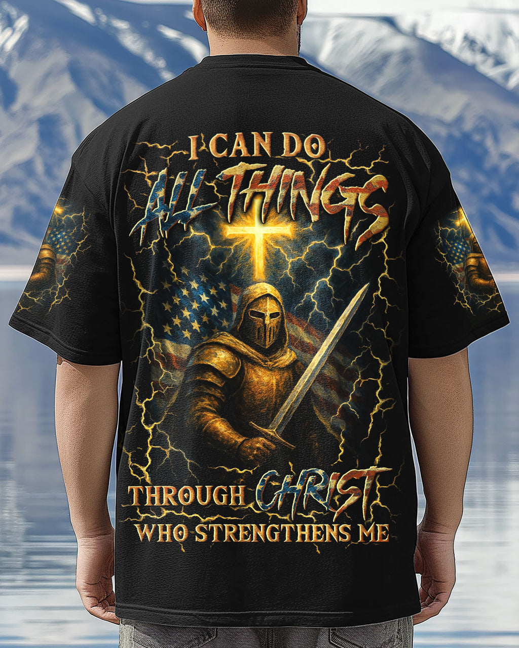 I Can Do All Things Cross Warrior Men's All Over Print Shirt - Trunx970139