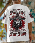 He Died For Me Men's All Over Print Shirt - Trunx770175