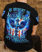 He Brought Me Out Of Darkness Men's All Over Print Shirt - Trunx367369