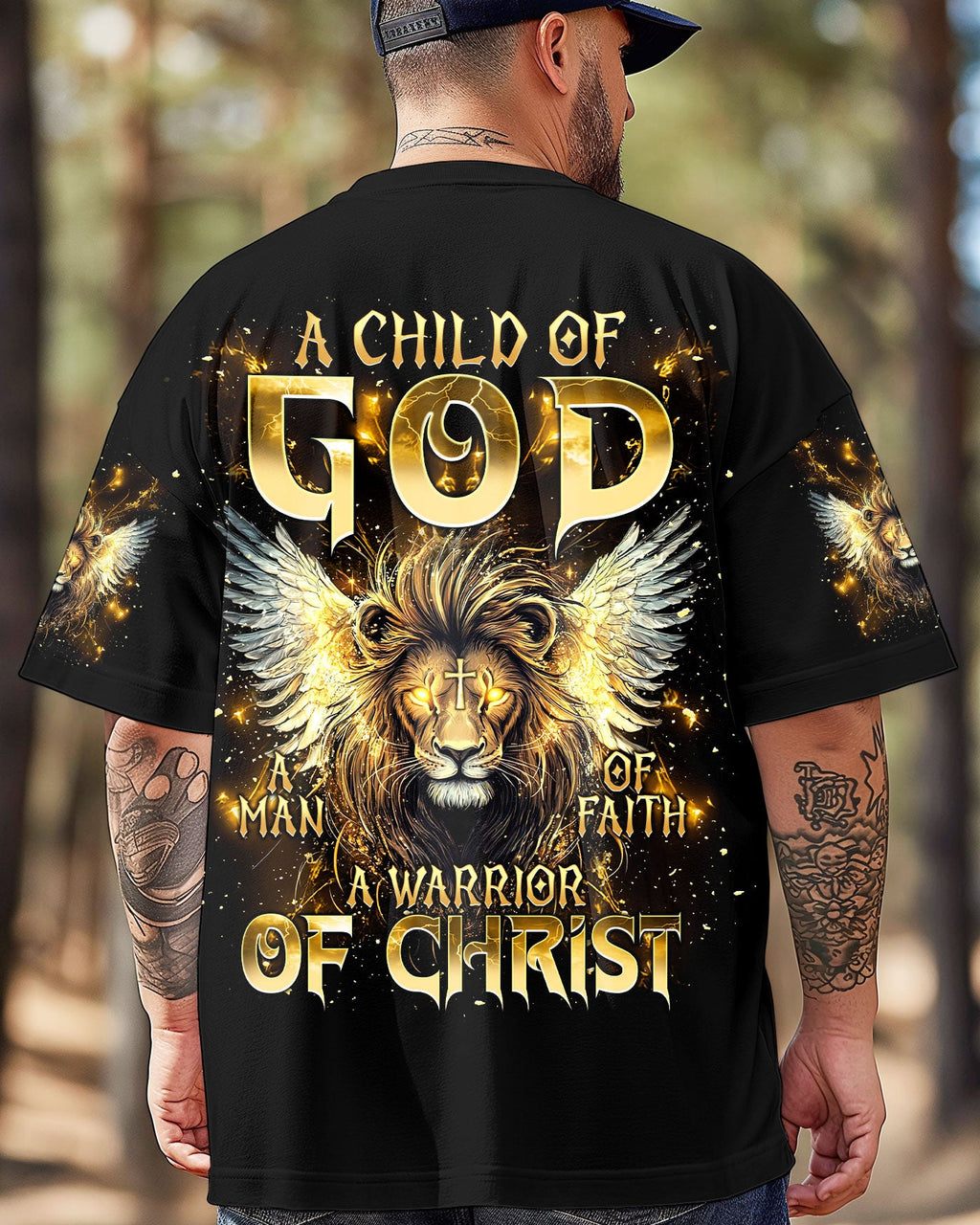 A Warrior Of Christ Lion Wings Men's All Over Print Shirt - Trunx313035