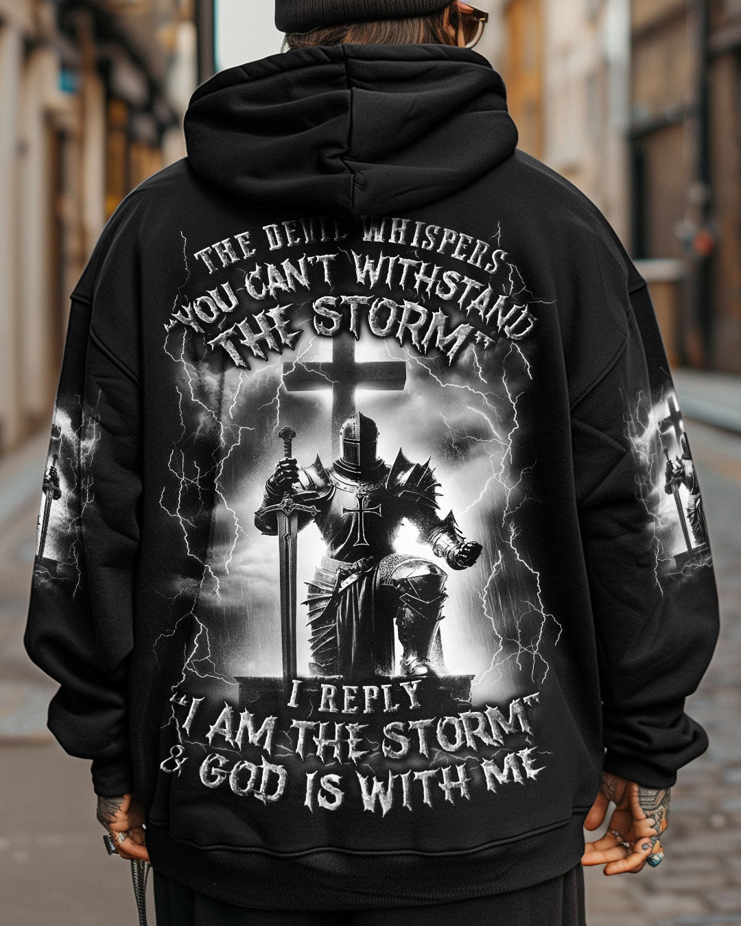 I Am The Storm And God Is With Me Men's All Over Print Shirt - Trunx476364