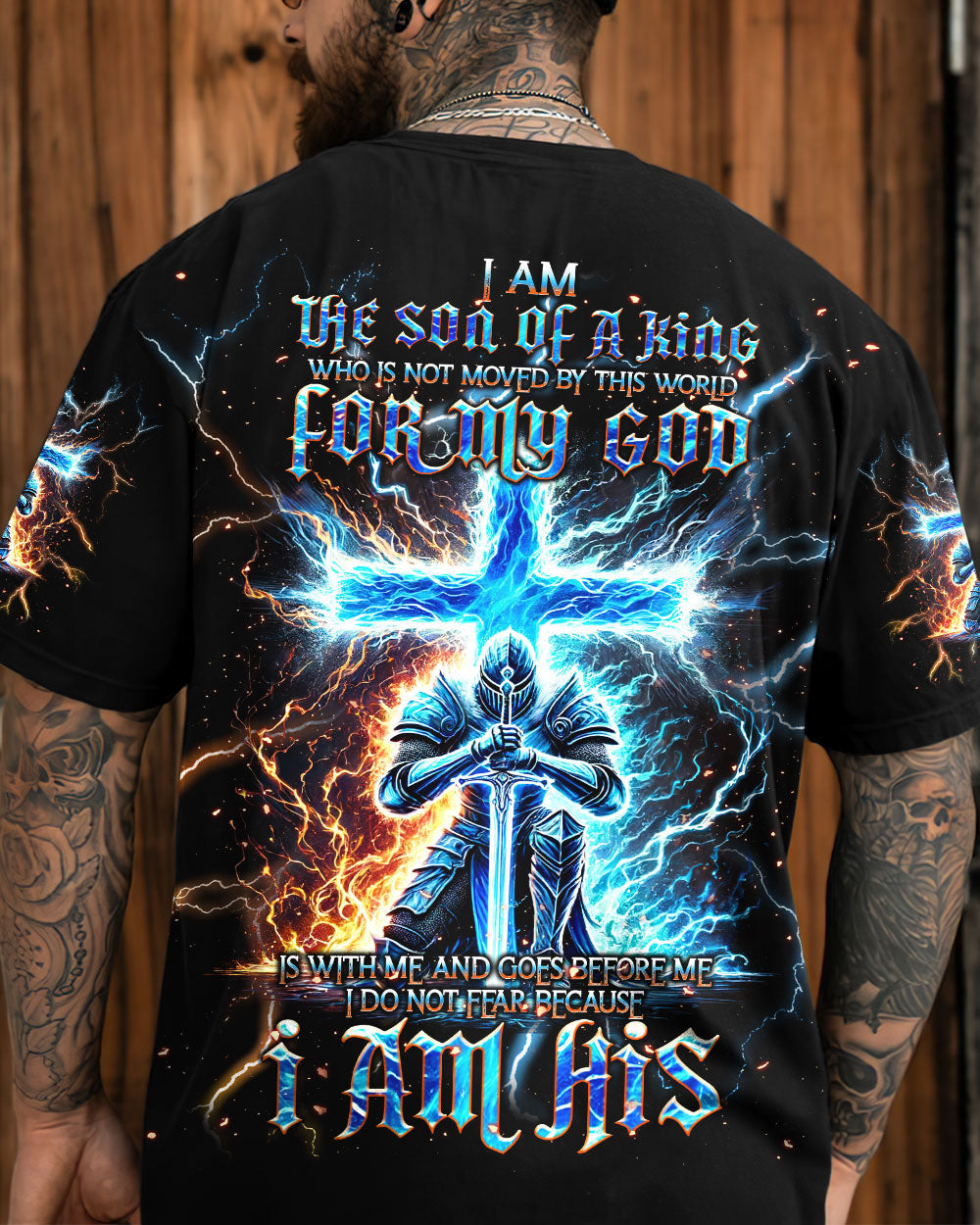 I Am The Son Of A King Warrior Men's All Over Print Shirt - Trunx299860