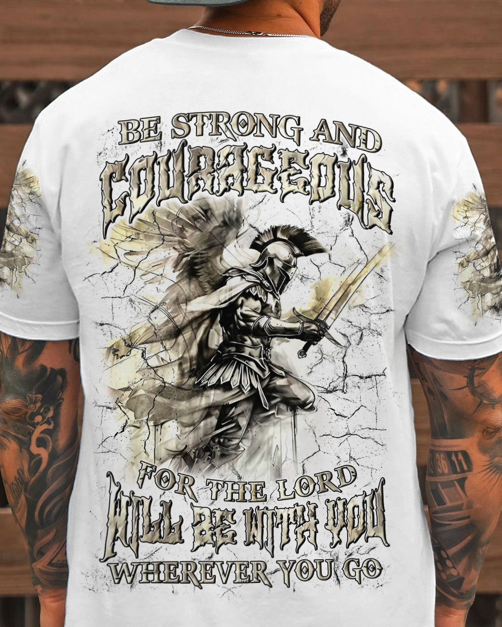 Be Strong And Courageous Men's All Over Print Shirt - Trunx392045