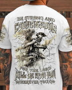 Be Strong And Courageous Men's All Over Print Shirt - Trunx392045