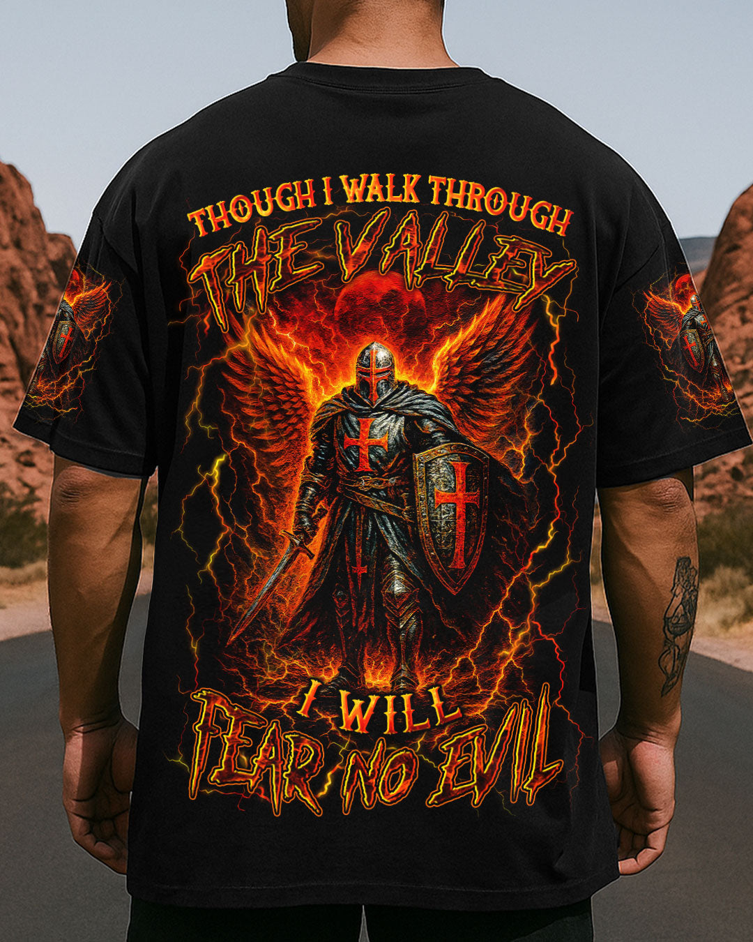 I Will Fear No Evil Men's All Over Print Shirt - Trunx141414