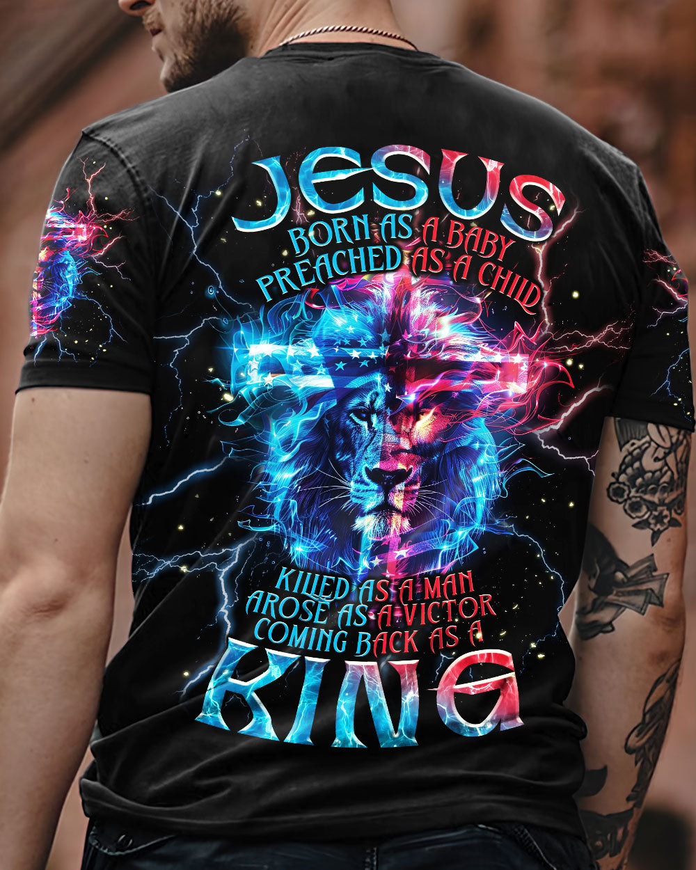 Coming Back As A King Lion Men's All Over Print Shirt - Trunx857408
