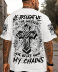 He Brought Me Out Of Darkness Men's All Over Print Shirt - Trunx800475