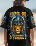 He Brought Me Out Of Darkness Lion Wings Men's All Over Print Shirt - Trunx831460