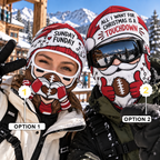 Christmas Football Santa Funny Face Ski Mask