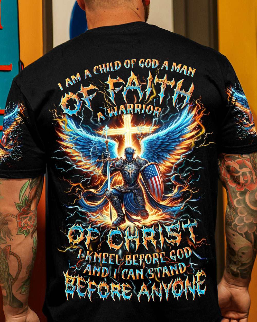 I Am A Child Of God A Man Of Faith Men's All Over Print Shirt - Trunx561277
