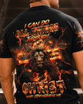 I Can Do All Things Lion Men's All Over Print Shirt - Trunx082624