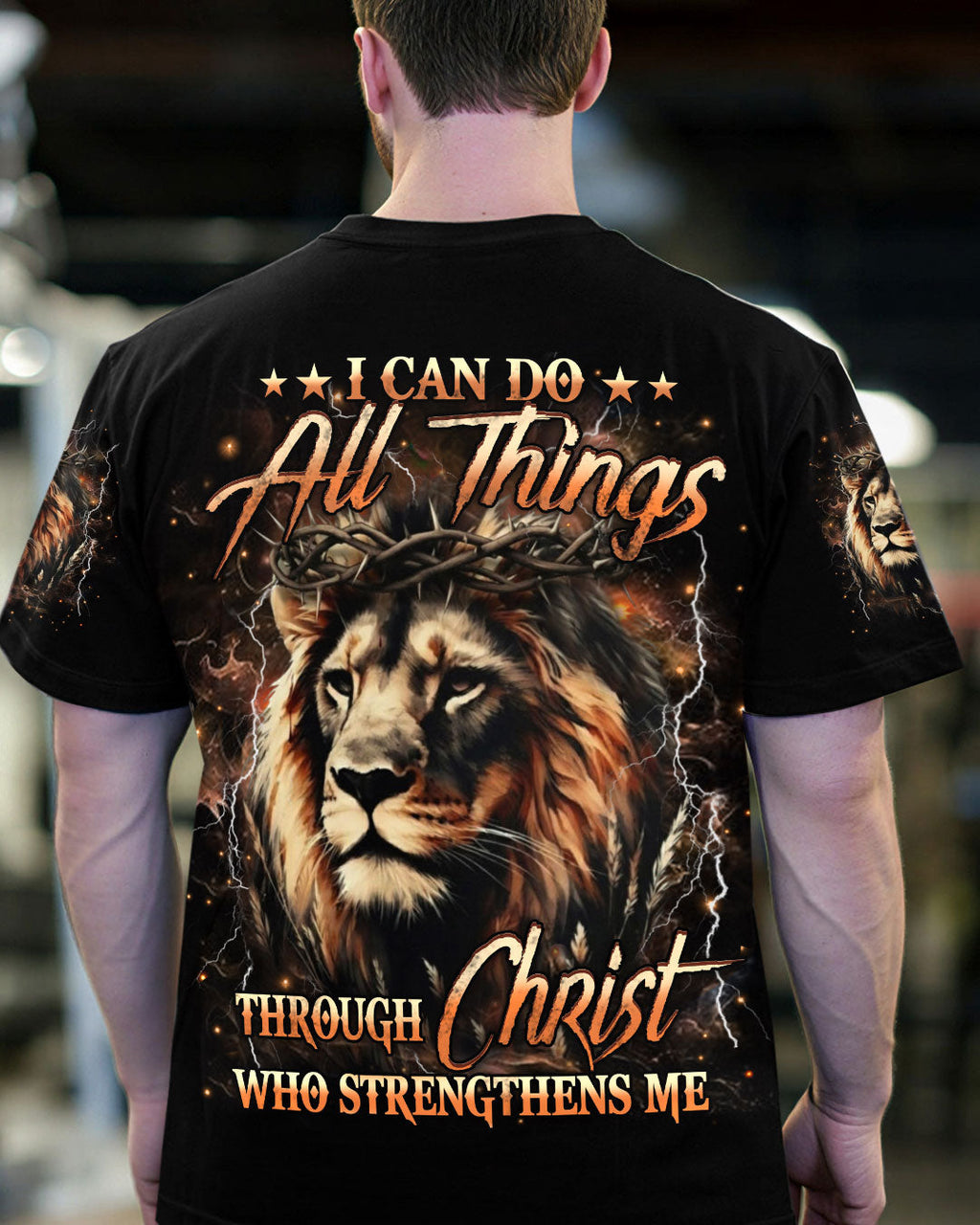 I Can Do All Things Lion Men's All Over Print Shirt - Trunx459873