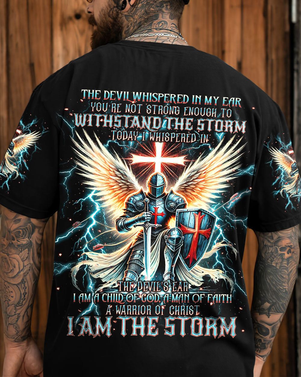 I Am The Storm Warrior Men's All Over Print Shirt - Trunx167585