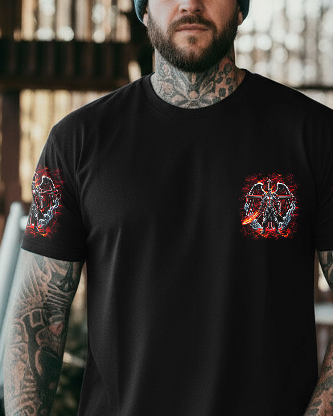 I Will Fear No Evil Warrior Men's All Over Print Shirt - Trunx037568