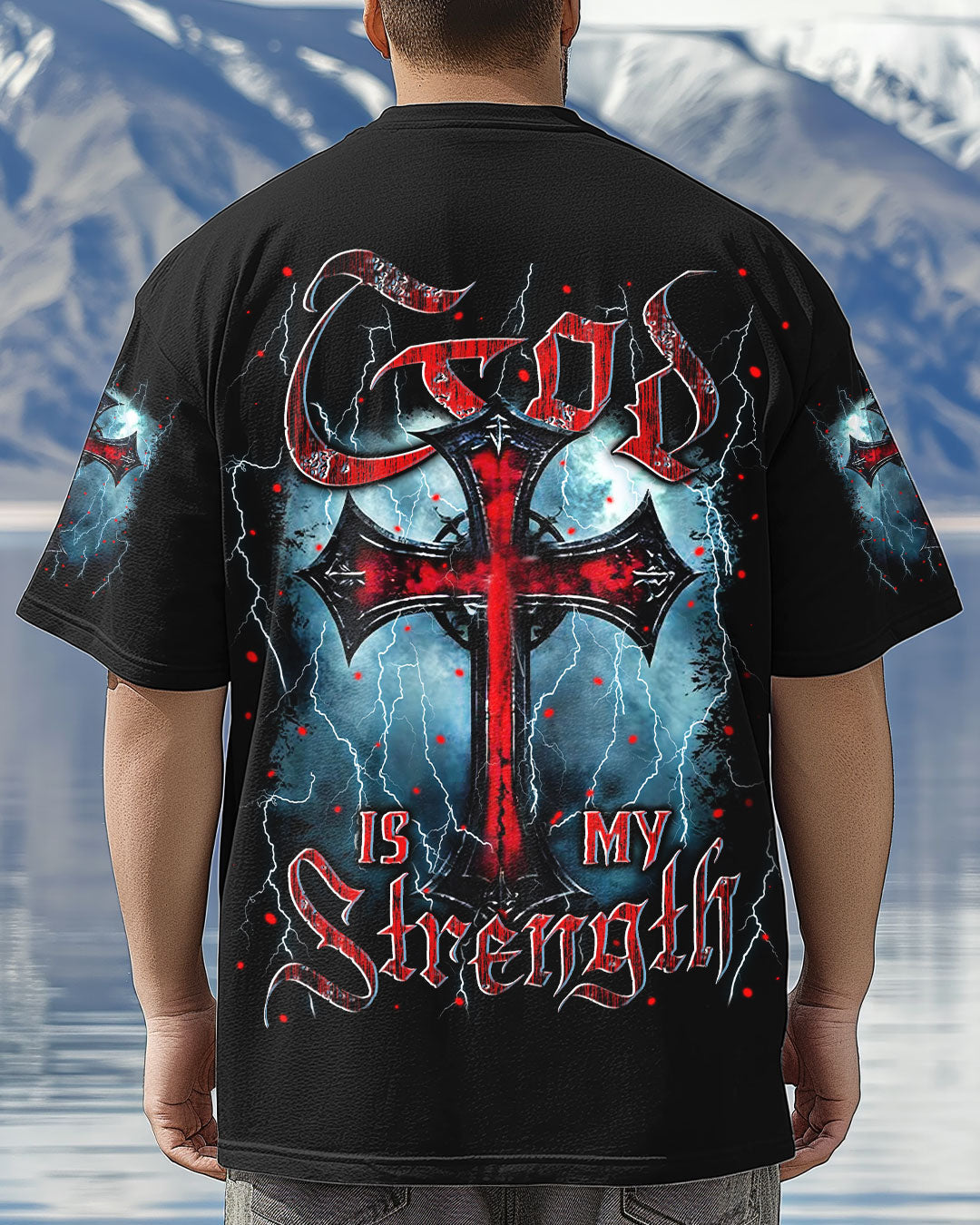 God Is My Strength Men's All Over Print Shirt - Trunx367412