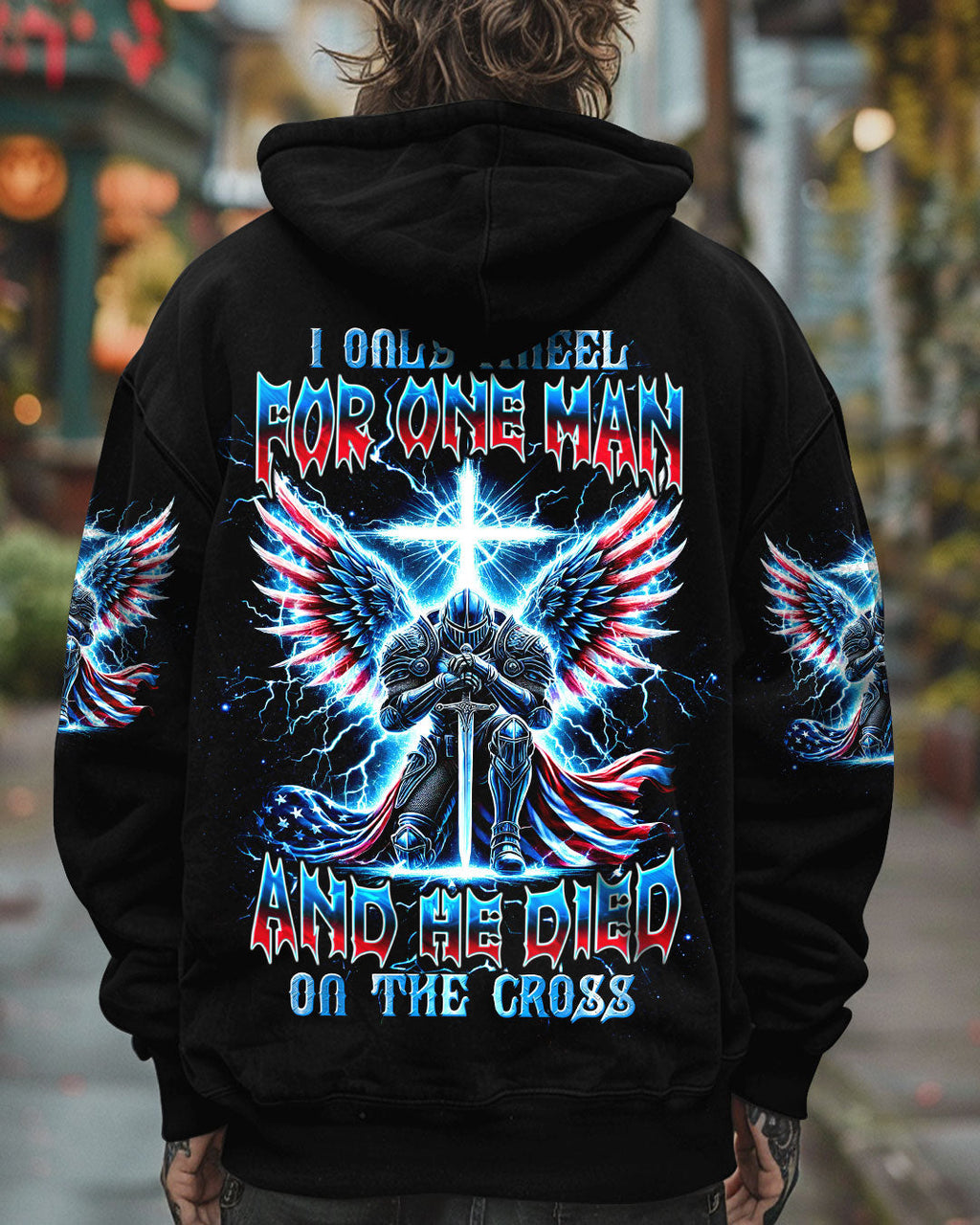 I Only Kneel For One Man Warrior Men's All Over Print Shirt - Trunx094055