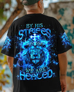 By His Stripes We Are Healed Lion Men's All Over Print Shirt - Trunx643471