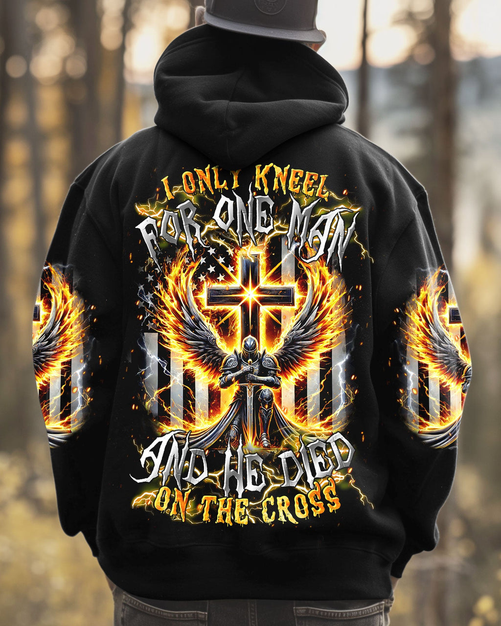 I Only Kneel For One Man Warrior Men's All Over Print Shirt - Trunx366938